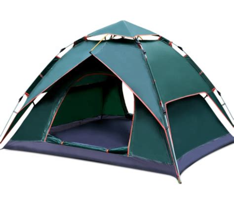 person ez  tent nuts outdoors