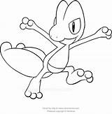 Treecko Coloring Pokemon Pages Pokèmon Drawing Värityskuvat Getcolorings Suunnittelu Kolmas Generation Third sketch template