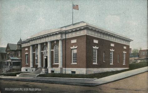 post office washington pa postcard