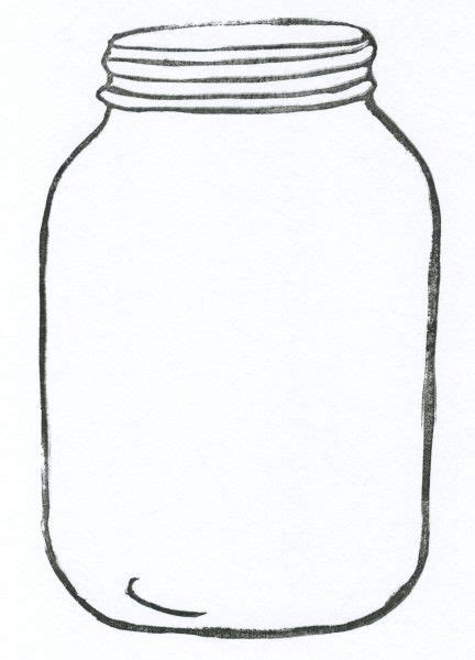 mason jar outline clipart
