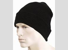 Men 039 s Black Winter Hat Thinsulate Double Layered Knit Long Beanie