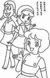 Coloring Book Majokko sketch template