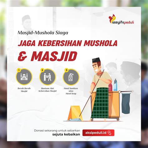 syifa peduli indonesia jaga kebersihan masjid  mushola