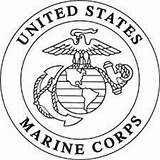 Marine Logo Corps Marines Emblem Usmc Vector Drawing Military Clip Coloring Burning Wood Patterns Corp United Logos Insignia States Symbol sketch template