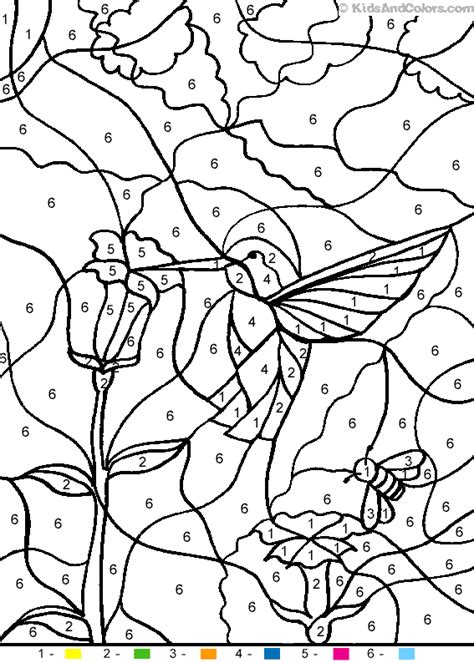 color   number printable  coloring pages