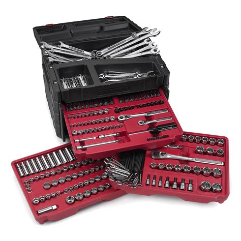 craftsman  piece mechanics tool set   drawer lift top chest
