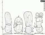 Pickle Pickles Coloring Pages Dill sketch template
