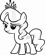 Pony Trixie sketch template