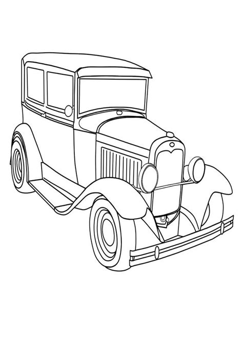 vintage car coloring page   truck coloring pages coloring