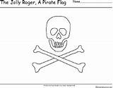 Pirate Flag Jolly Roger Printout Enchantedlearning Flags Thumbnail Geography Misc sketch template