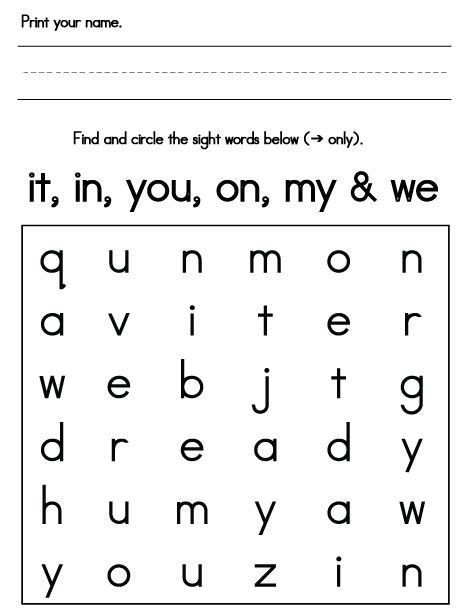 preschool word search wordsearch pinterest word search easy word