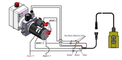 wire hydraulic power packpower unit diagram design