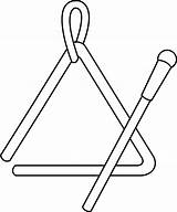 Instrument Triangle Clipart Outline sketch template