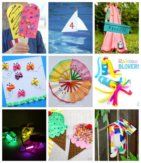 easy summer kids crafts     happiness  homemade