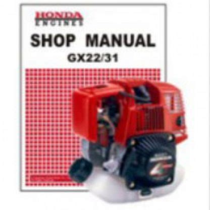 honda gx gx engine shop manual
