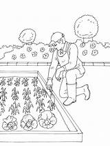 Jardinier Jardiniers Coloriages Metiers Télécharge Partage sketch template