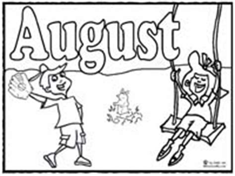 august coloring page sing laugh learn