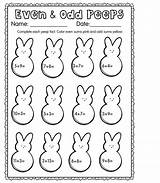 Odd Even Peeps Worksheets Kindergarten Number Worksheet Easter Kids Spring Clipart Printable Numbers Logo Cliparts Madness Easy Coloring Pages Activity sketch template