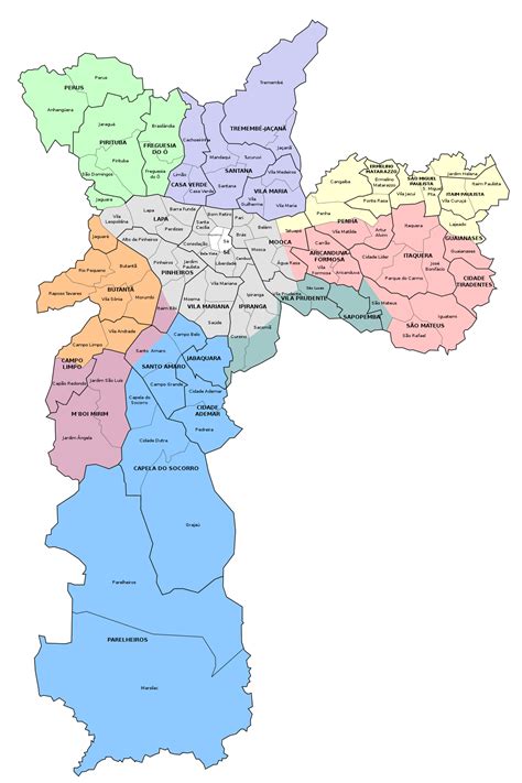 Liste Der Regionalpräfekturen Der Stadt São Paulo Wikipedia