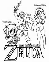 Coloring Pages Princess Twilight Getcolorings Zelda Legend sketch template