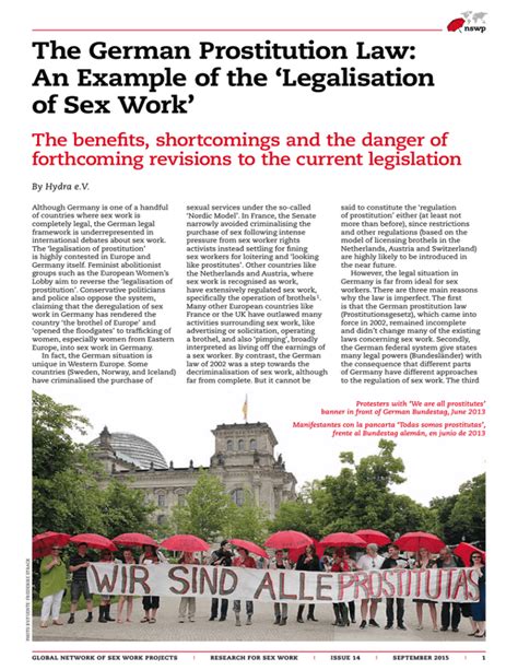 An Example Of The `legalisation Of Sex Work`