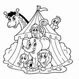 Kleurplaat Kleurplaten Zirkus Circo Circustent Leukvoorkids Preschool Printables Kinderen Leuke Tekeningen Fasching Tiere Bezoeken Ideias Gezicht sketch template