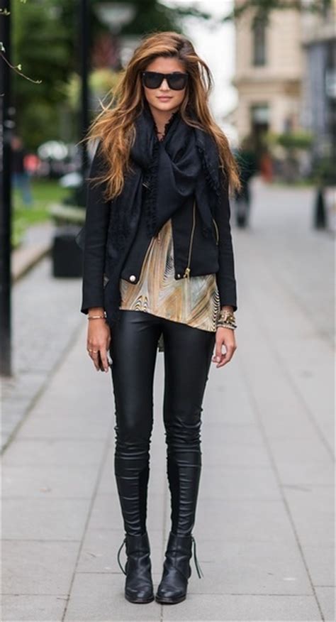sex appeal and style in women s leather pants the wow style