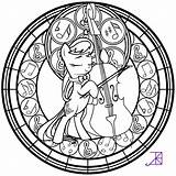 Coloring Pony Stained Glass Little Pages Disney Adult Line Sheets Colouring Book Mandala Octavia Mandalas Amethyst Akili Deviantart Printable Books sketch template