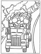 Coloring Truck Pages Log Trucks Getcolorings sketch template