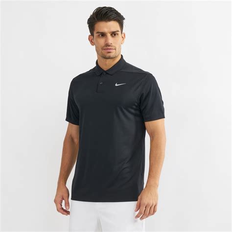 shop black nike golf dri fit victory left chest polo  shirt polo shirts tops clothing