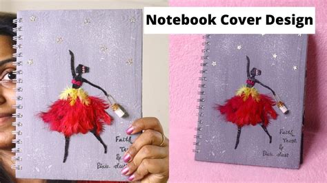 diy notebook cover making idea easy book cover design    book cover  home youtube