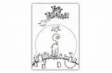Cat Halloween Card Coloring Happy Pages sketch template