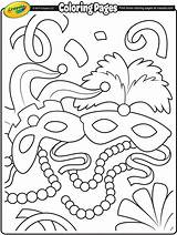 Mardi Gras Coloring Pages Crayola Masks Sheets Carnival Printable Swing Au Preschool Kids King Fastelavn Choose Board Adult Alligator sketch template