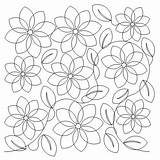 Spring Flower E2e Leaves Quilting Shop Choose Board Computerized sketch template