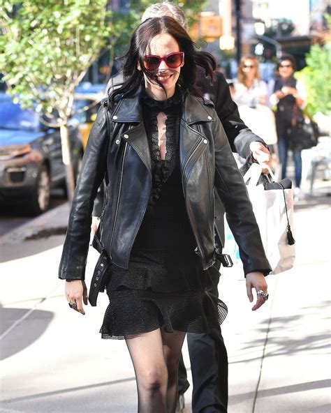 eva green in black out in new york city gotceleb