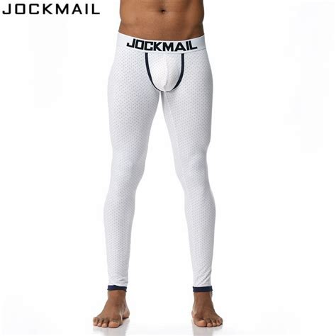 jockmail brand men long johns cotton printed leggings thermal underwear