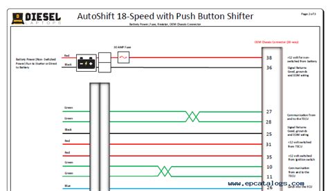 eaton autoshift  speed  push button shifter wire diagram