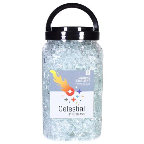 Celestial 1 2 Tempered Fire Glass In Diamond Starlight Clear 34 95