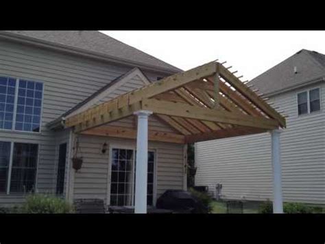 gable style pergola  double rafters  archadeck