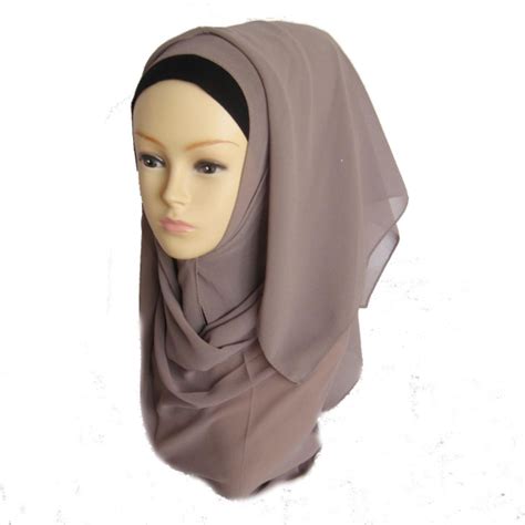new women muslim chiffon hijab islamic headwear scarf arab caps shawls headscarf ebay