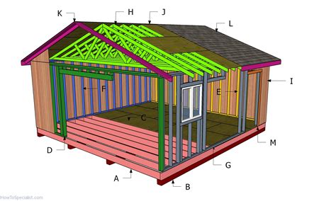 building   shed howtospecialist   build step  step diy plans