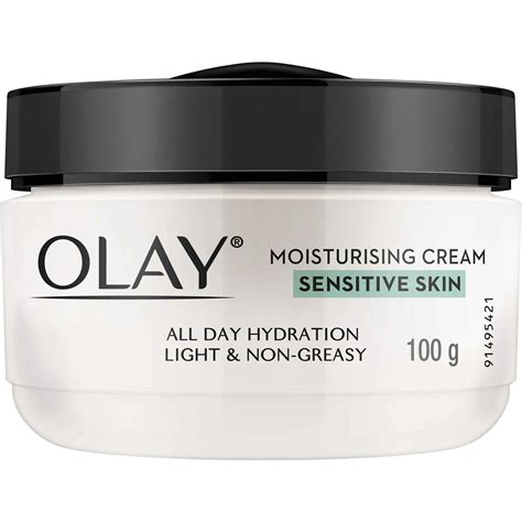 olay moisturising face cream sensitive skin  woolworths