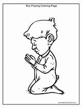 Praying sketch template