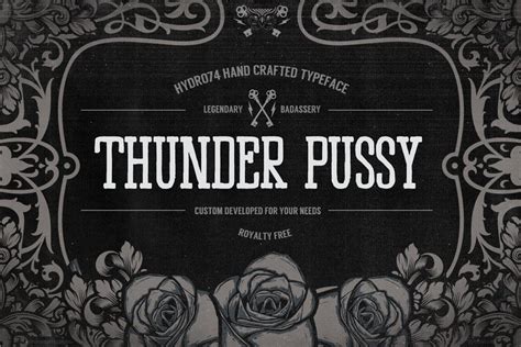 Thunder Pussy Stunning Fonts ~ Creative Market