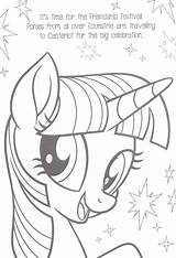 Coloring Pony Little Movie Mane sketch template