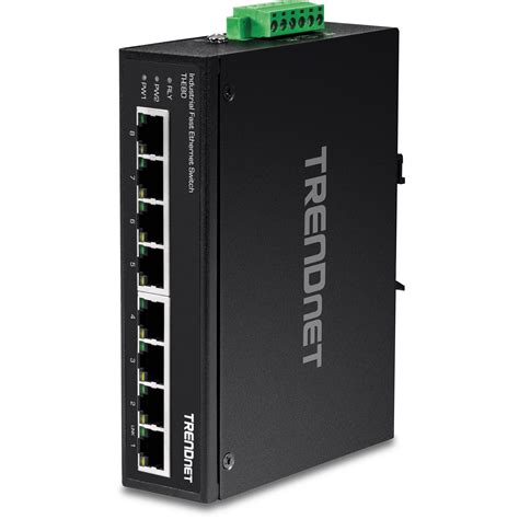 trendnet  port industrial unmanaged fast ethernet din rail switch ti    fast ethernet