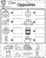 Opposites Worksheet Preschoolers Playtime Sight sketch template