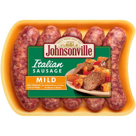 johnsonville mild italian sausage nutritional information