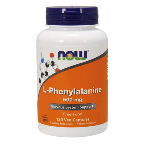 Now Supplements L Phenylalanine 500 Mg 120 Caps 733739001320 Ebay