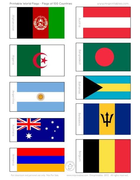printable world flags  printables